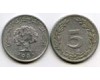 Монета 5 миллим 1983г Тунис