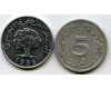Монета 5 миллим 1996г Тунис