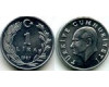 Монета 1 лира 1987г Турция
