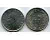 Монета 25 лир 1988г Турция