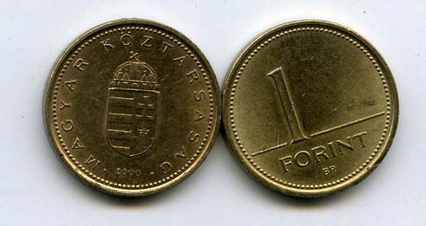 Монета 1 форинт 2000г Венгрия