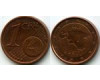 Монета 1 евроцент 2017г Эстония
