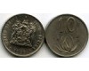 Монета 10 центов 1983г Южная Африка