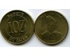 Монета 10 заир 1988г ДР Конго