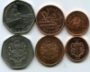Набор монет 1,5,10 долларов 2005-12гг Гайана