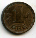 Монеты 1 оре