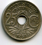Монеты 25 сентим