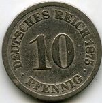 Монеты 10 пфенингов