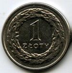 Монеты 1 злотый