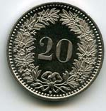 Монеты 20 раппенов