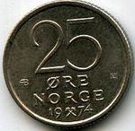 Монеты 25 оре