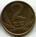 Монеты 2 злотых