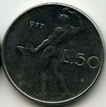Монеты 50 лир