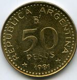 Монеты 50 песо