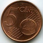 Монеты 5 евроцентов