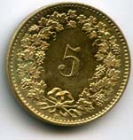 Монеты 5 раппенов