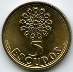 Монеты 5 эскудо