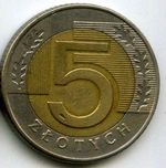 Монеты 5 злотых