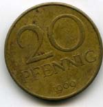 Монеты 20 пфенингов
